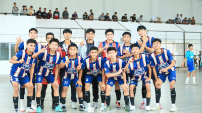 Pemain bola dari SMKN 1 Padang Panjang. (kominfo)