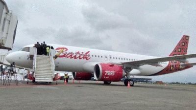 Pesawat di Bandara Internasional Kualanamu, Sumatera Utara. (lensakini.com)