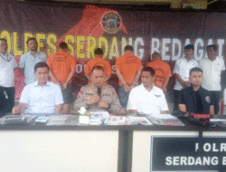Polres Sergai Ungkap Sindikat Penganiayaan, Senpi Ilegal, dan Narkoba: Empat Tersangka Diamankan