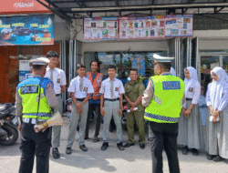 Satlantas Polres Sergai Gencarkan Patroli dan Edukasi Keselamatan Berlalu Lintas, Pelajar Jangan Ugal-ugalan Bawa Motor