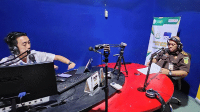 Dialog Jaksa Menyapa di RRI Way Kanan.