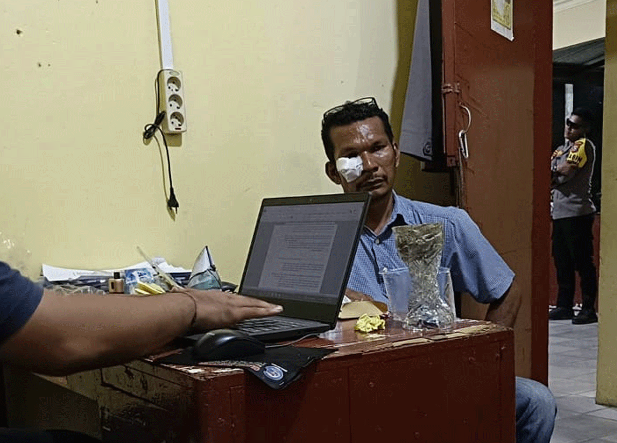 Ayub dimintai keterangan di Polsek Cerenti.