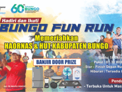 Gratis, Ayo Buruan Daftar Jadi Peserta Bungo Fun Run, Dapatkan Hadiah Menarik