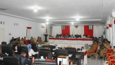 Rapat paripurna DPRD Buton Tengah.