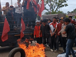 Imbas Kelangkaan Gas LPG 3 Kilogram, Demo Mahasiswa di Kantor Wali Kota Gunungsitoli Memanas