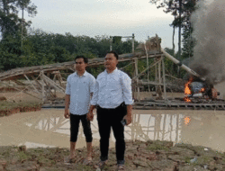 Polisi Tindak Tambang Emas Tanpa Izin, Kapal Dibakar di Desa Kasang Limau Sundai