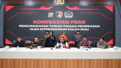 Jumpa pers Polda Riau