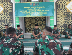 Jelang HUT TNI ke-80, Kodim 0427/Way Kanan Gelar Doa Bersama