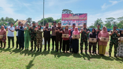 Percepat Pembangunan Pedesaan, Tentara Manunggal Masuk Desa Berlangsung di Kampung Sriwijaya