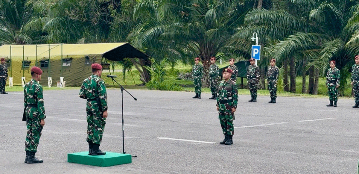Danlanudad Pimpin Upacara Kenaikan Pangkat Perwira 1 Upacara kenaikan pangkat.