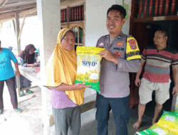 Hadir di Kampung Negeri Bumi Putera, Polsek Blambangan Umpu Kembali Gelar Gerakan Pangan Murah