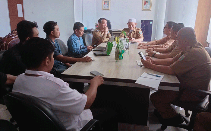Rapat persiapan penambahan transmisi TVRI di Way Kanan.