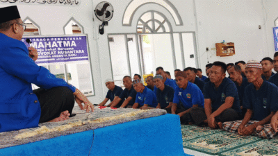 Peserta ikuti ujian mahatma di Lapas Lubuk Basung.