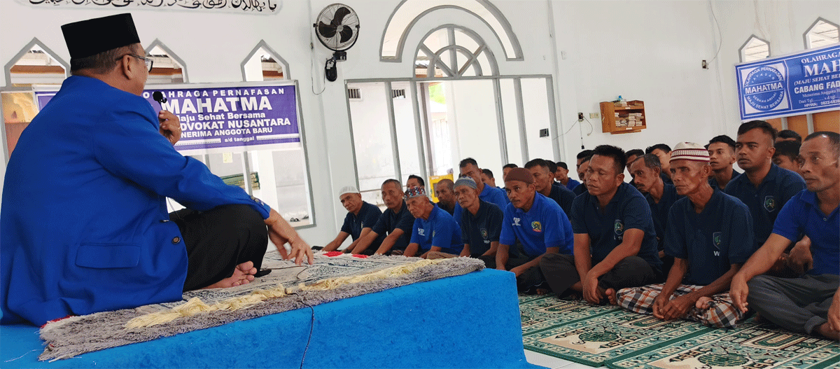 Peserta ikuti ujian mahatma di Lapas Lubuk Basung.