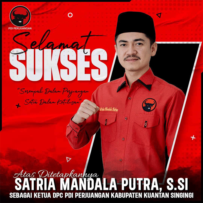 Pimpin PDIP Kuansing, Satria Mandala Putra Segera Konsolidasi Hadapi Pemilu 2029 1 pdip