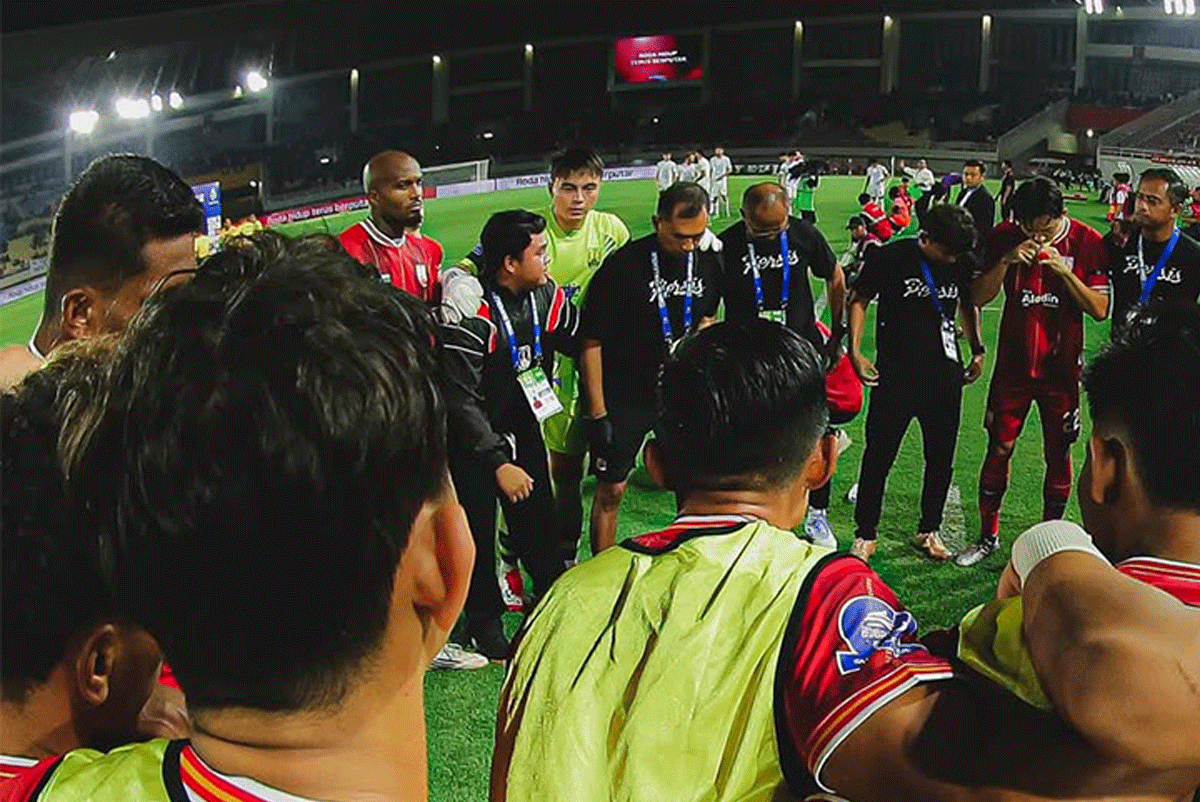 Pemain Persis jalani latihan. (Ileague.id)