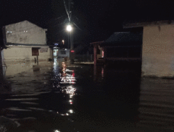 Banjir Rob Kembali Rendam Desa Bagan Kuala, Kantor Desa dan Sejumlah Rumah Terendam