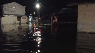Banjir rob di Sergai.