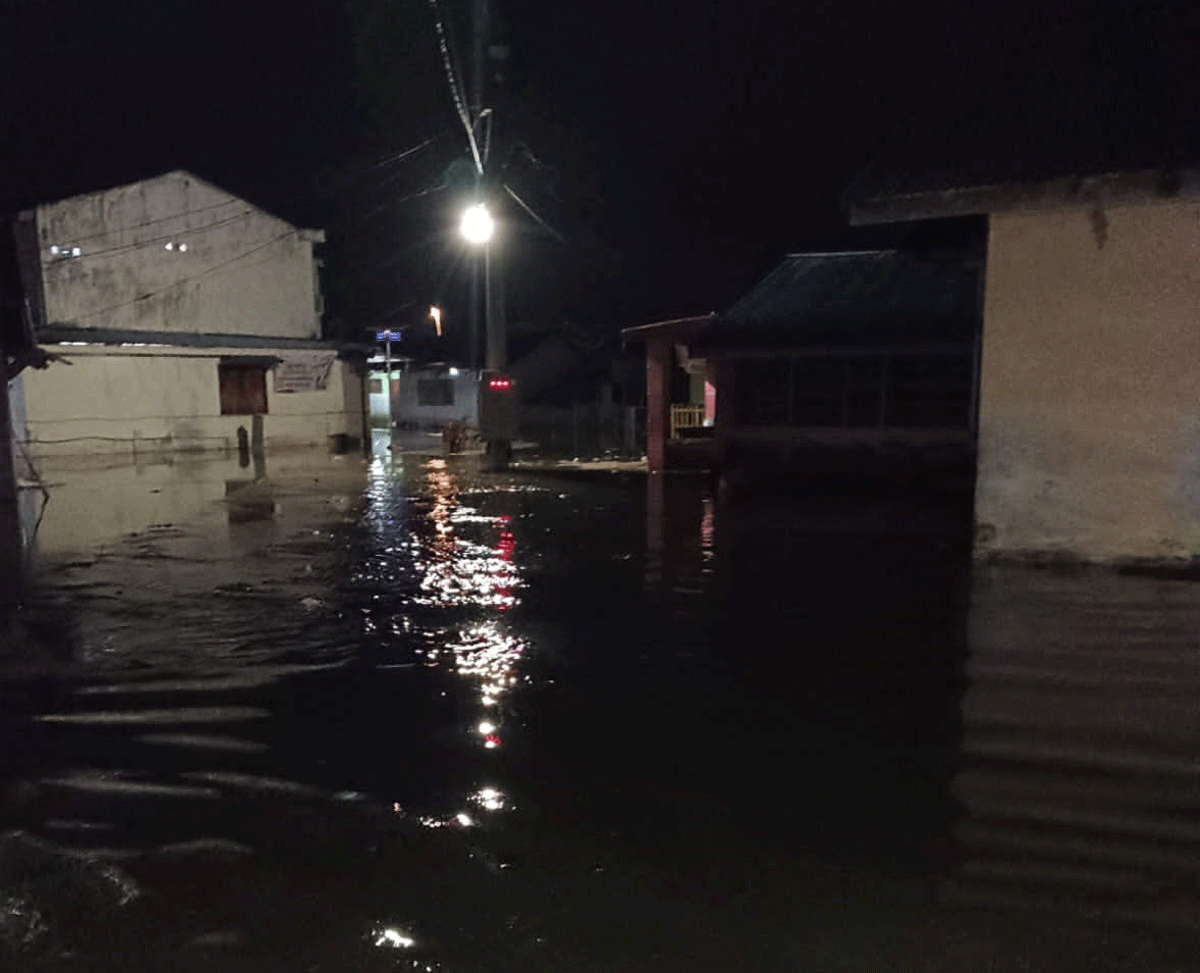 Banjir rob di Sergai.
