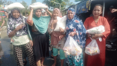 Pemerintah Desa Nagur Salurkan Bantuan Sembako kepada 980 Warga Terdampak Banjir