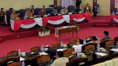 Rapat paripurna Kota Medan.