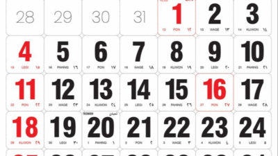 Kalender Januari 2026