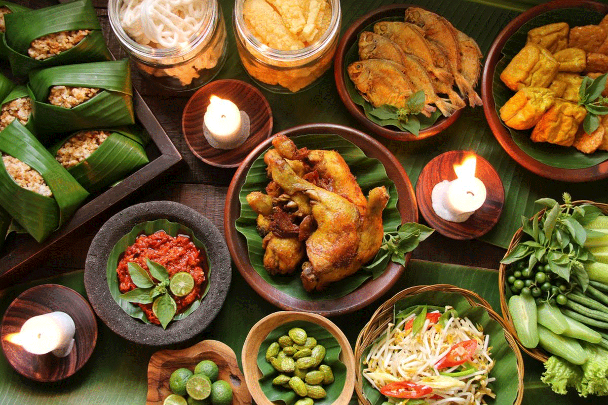 Makanan khas Sunda.