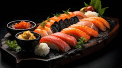 Makanan khas Jepang, sushi.