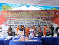 26,9 Kilogram Sabu Dimusnahkan Polda Riau, Jaringan Napi Pengendali Terbongkar