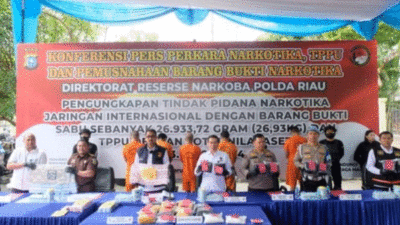 Jumpa pers Polda Riau