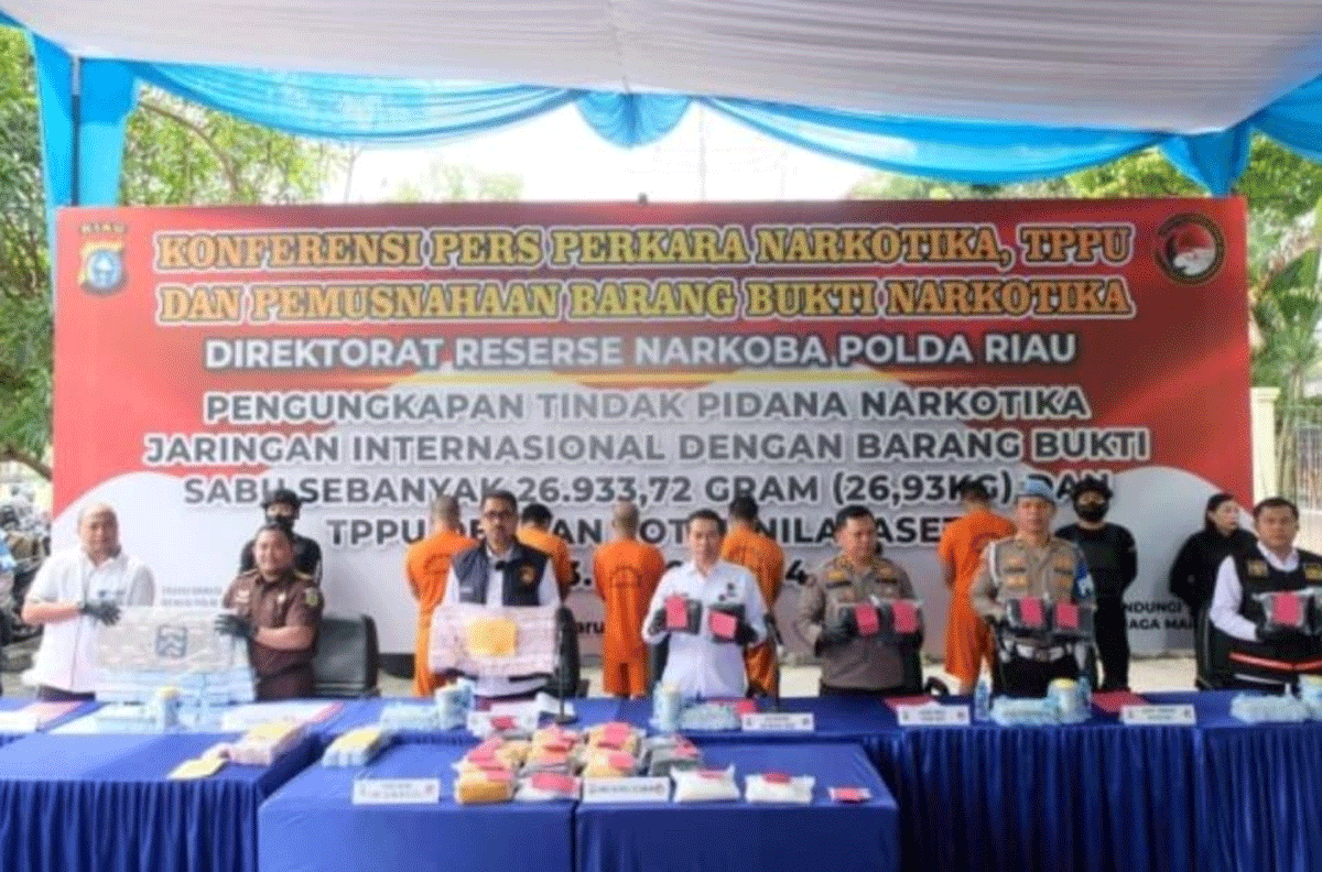 Jumpa pers Polda Riau