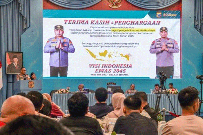 Rilis Akhir Tahun 2025, Polda Riau Catat Penurunan Kejahatan dan Penguatan Green Policing 1 Kapolda Riau paparkan capaian sepanjang 2025.