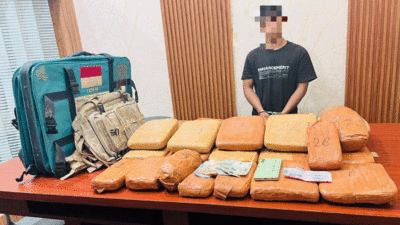 Polres Sergai Gagalkan Peredaran 24,6 Kilogram Ganja, Satu Kurir Ditangkap