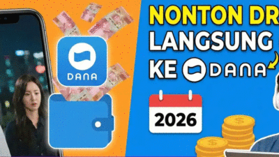 Aplikasi nonton dapat salds DANA. (bungkuselatan.id)