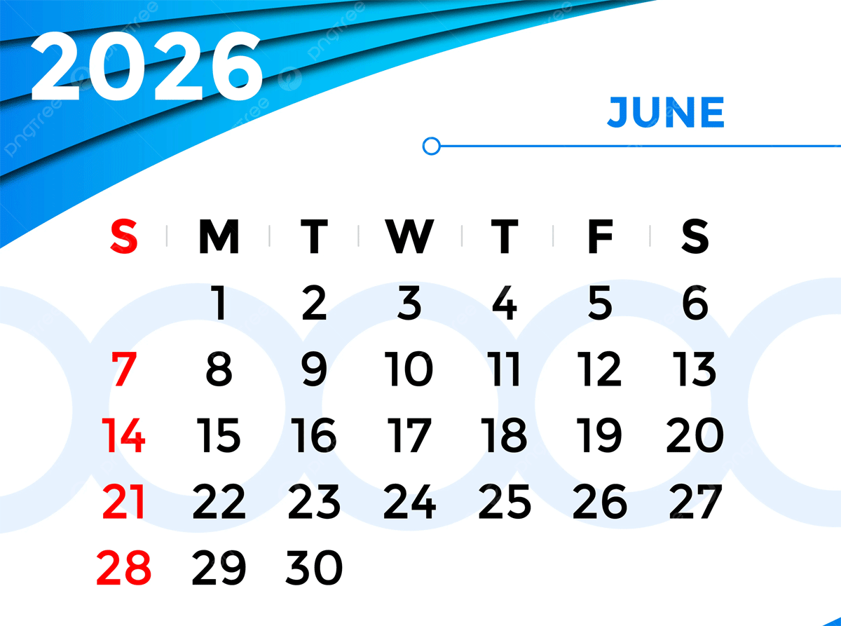 Kalender Juni 2026