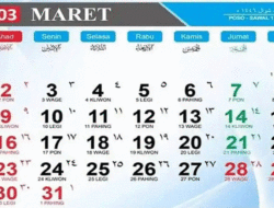 Ini Kalender Maret 2026, Tanggal Merahnya Berderet-deret