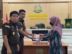 Kejari Sergai Terima Pengembalian Kerugian Negara Rp450 Juta dari Kasus Kredit Macet Selamet