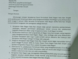 KAN Koto Nan Ampek Tegaskan Pertemuan Akbar 9 Januari 2026 Tidak Sah Secara Adat