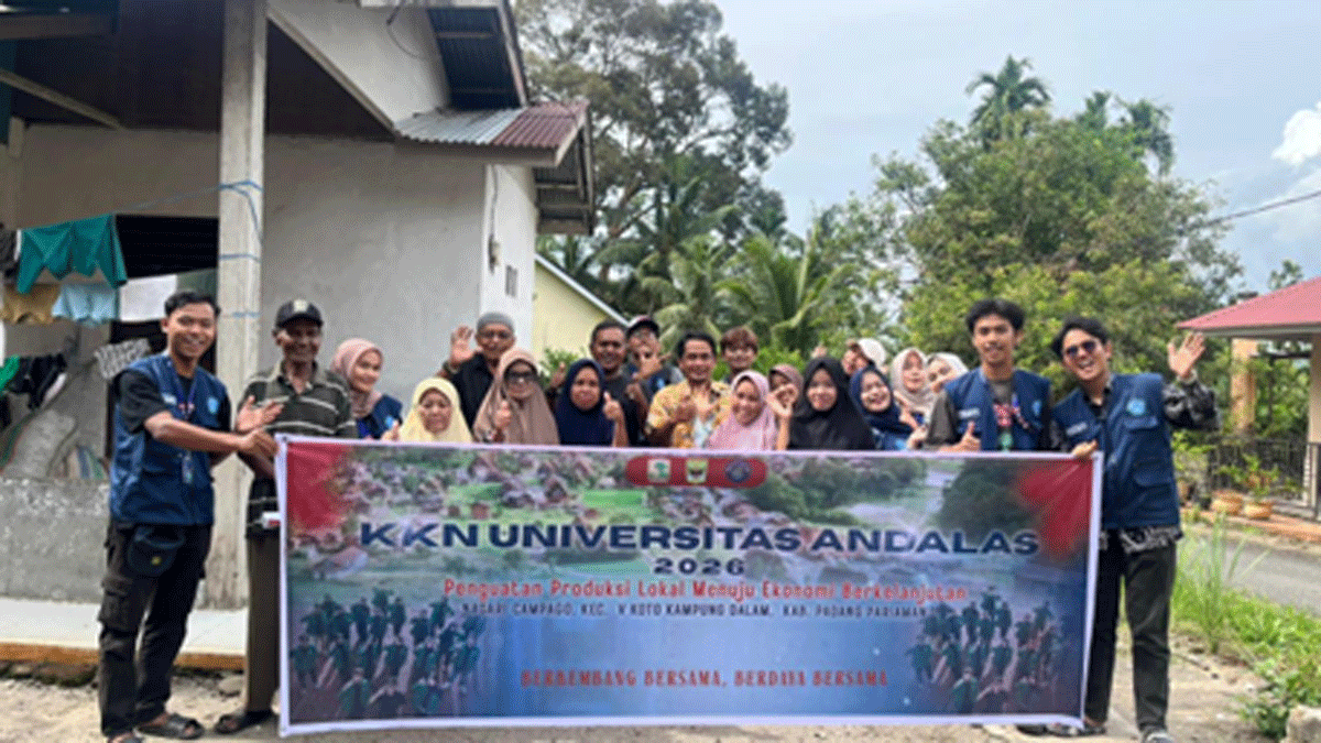 Mahasiswa Unand KKN di Nagari Campago, Padang Pariaman. (ist)