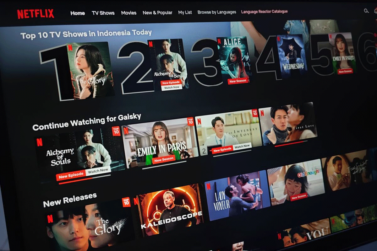 Ilustrasi film di Netflix. (kompas.com)