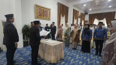 Bupati Tanah Datar Lantik Enam Pejabat, Ini Nama-namanya