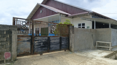 Dapur MBG yang ditutup di Sungai Rumbai.