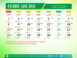 Daftar Libur Imlek dan Cuti Bersama di Kalender Februari 2026