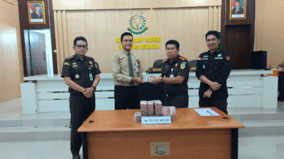 Kejari Sergai Eksekusi Uang Pengganti Rp725 Juta Kasus Korupsi Kredit Bank Sumut