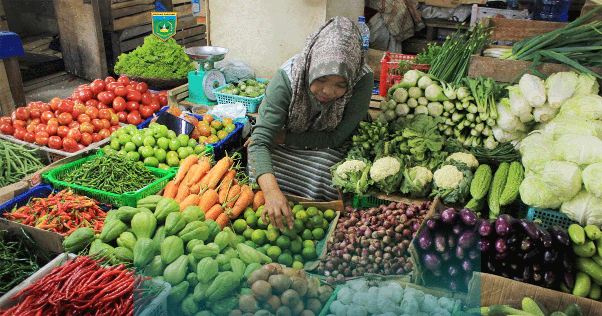 Pedagang sayur di Padang Panjang. (kominfo)