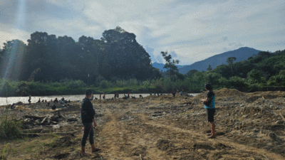 Dugaan lokasi tambang di Kapur IX
