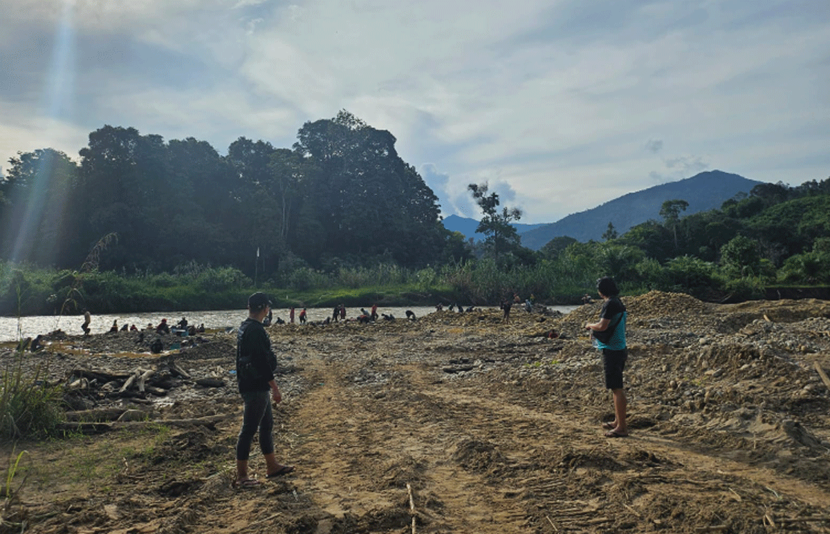Dugaan lokasi tambang di Kapur IX