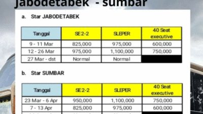 tiket bus tam