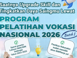 Mau Ikut Pelatihan Vokasi Nasional? Simak Fasilitas dan Link Pendaftaran, Ada Bantuan Transportasi bagi Peserta