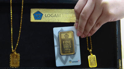 Harga emas Antam makin berkilau. (Bloomberg Technoz)